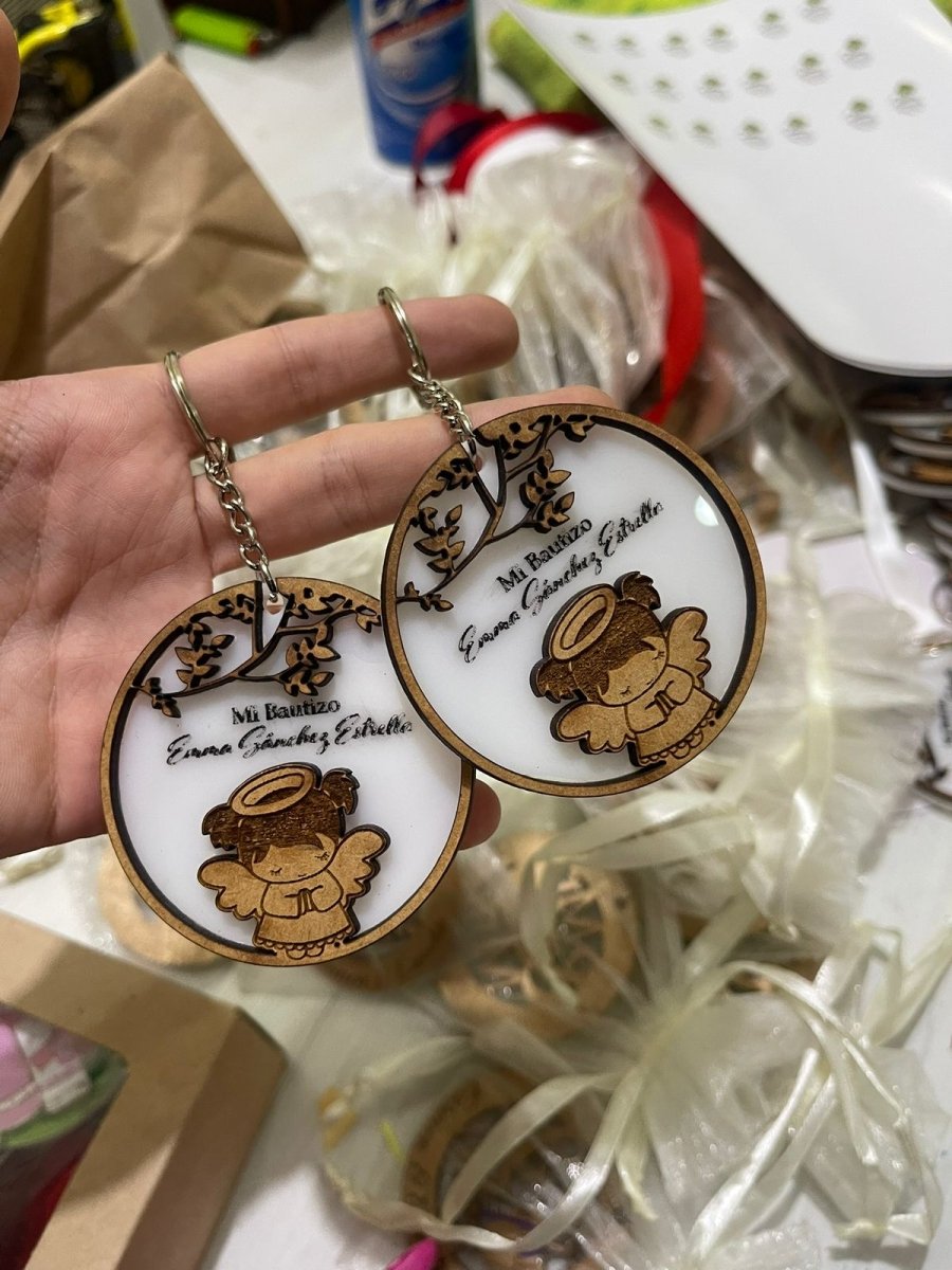 Bautismo regalo llavero souvenir personalizado recuerdo - Felt Craft RD