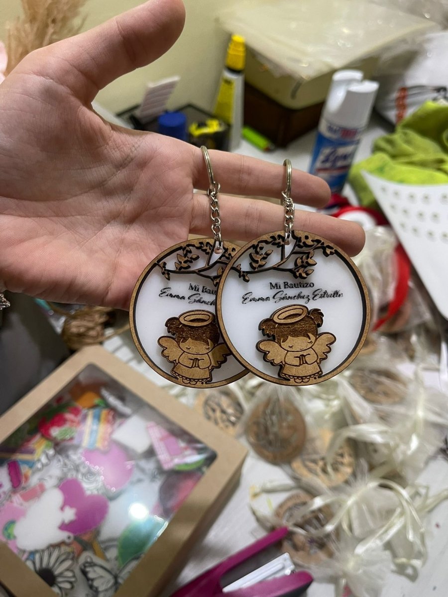 Bautismo regalo llavero souvenir personalizado recuerdo - Felt Craft RD