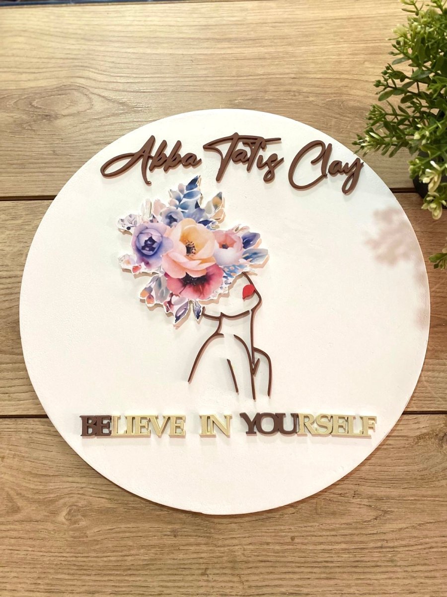 Believe in Yourself Brand door hangers for business - Felt Craft RD