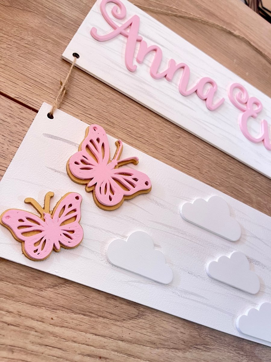 Butterflies Baby Girl Baby Mobile Hanger Safari nursery decor - Felt Craft RD