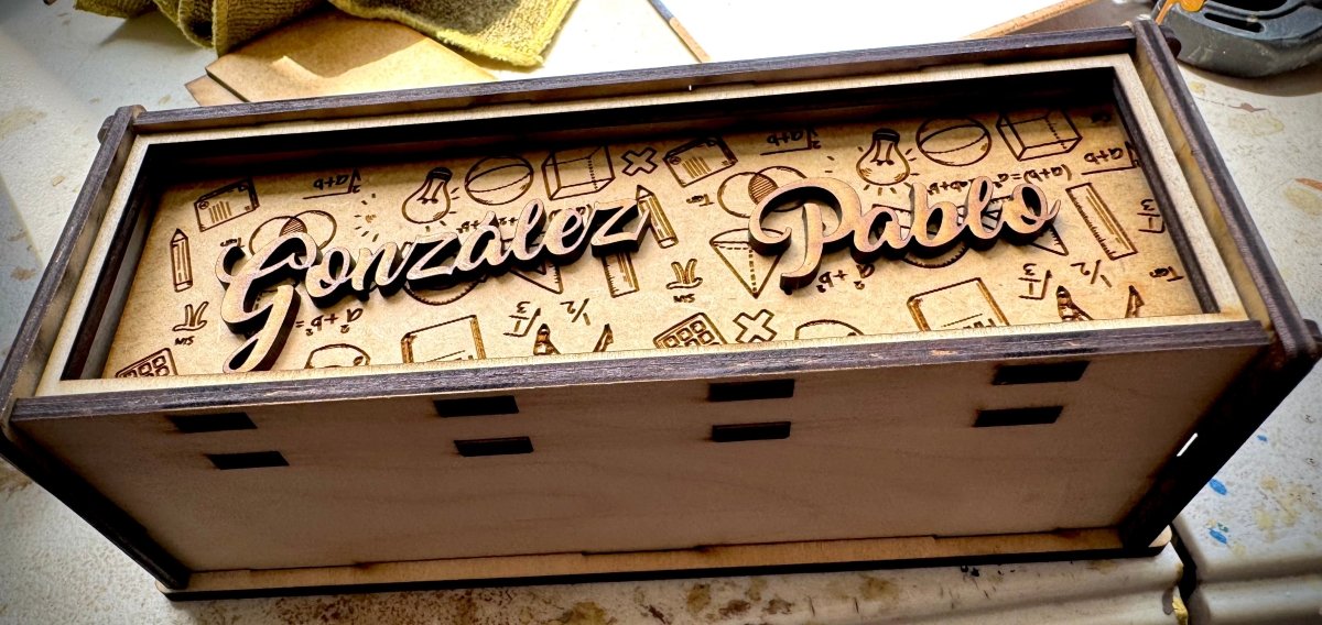 Caja de domino personalizada en madera - Felt Craft RD