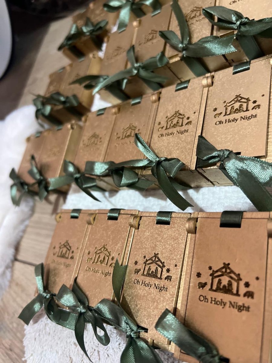 Caja de madera MDF personalizada con logo o nombre – Feltcraft RD