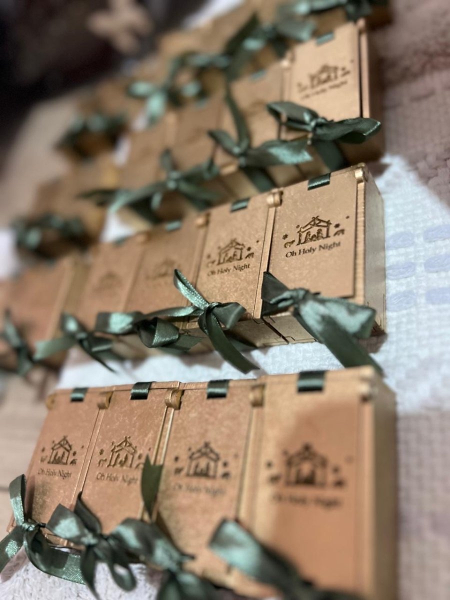 Caja de madera MDF personalizada con logo o nombre – Feltcraft RD