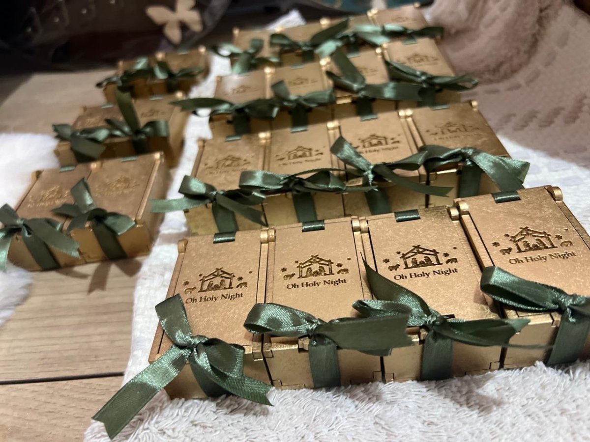 Caja de madera MDF personalizada con logo o nombre – Feltcraft RD