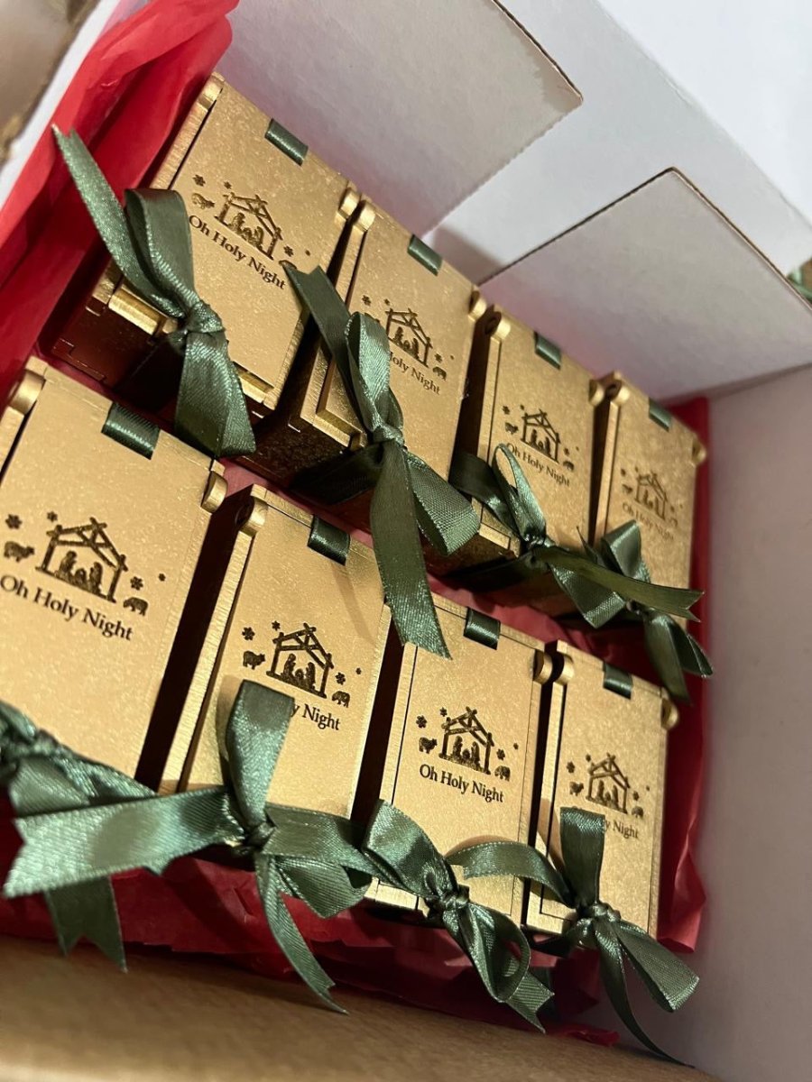 Caja decorativa personalizada grabada en láser – Feltcraft RD