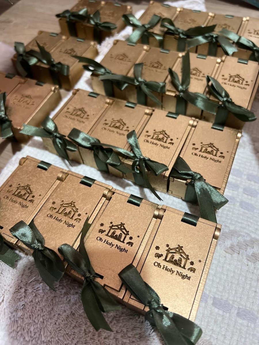 Caja de madera MDF personalizada con logo o nombre – Feltcraft RD