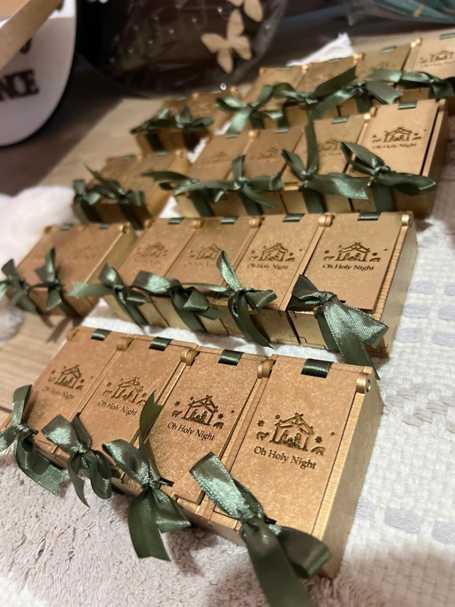 Caja de madera MDF personalizada con logo o nombre – Feltcraft RD