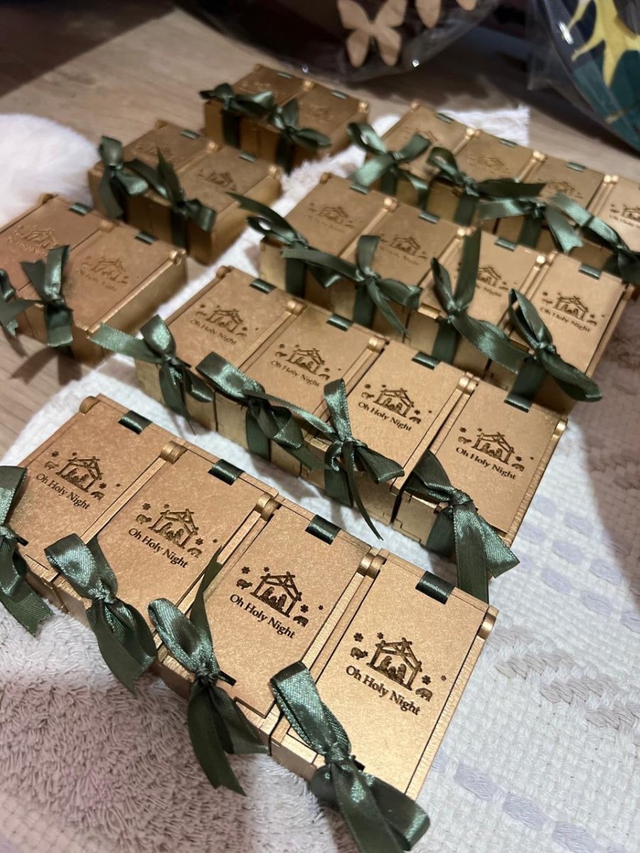 Caja de madera MDF personalizada con logo o nombre – Feltcraft RD