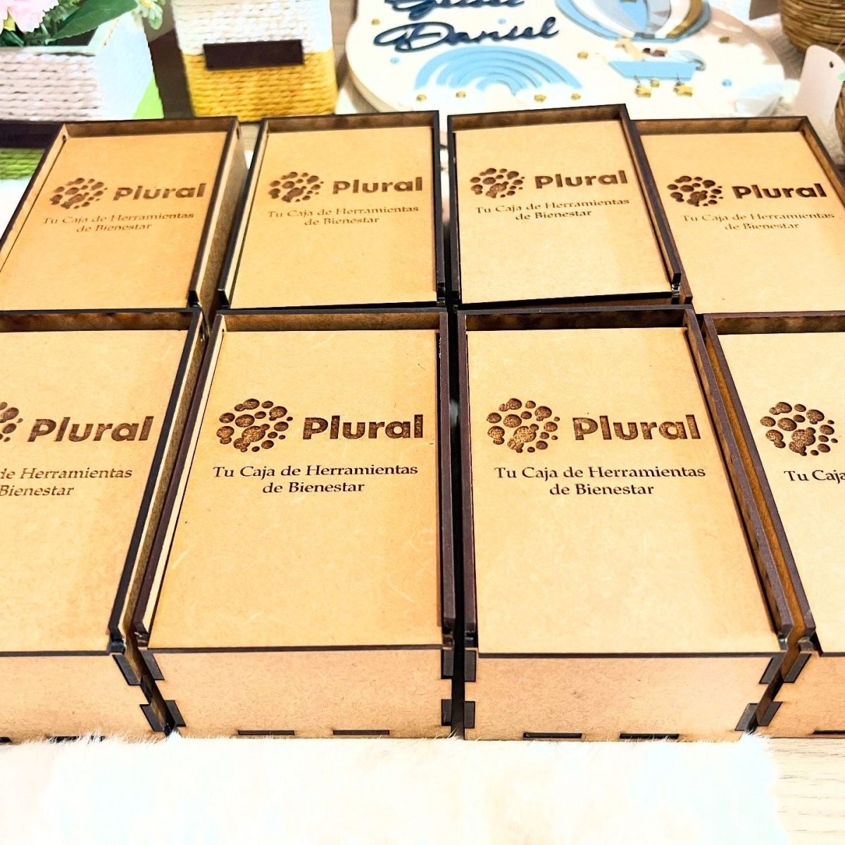 Caja madera personalizada con grabado - Felt Craft RD