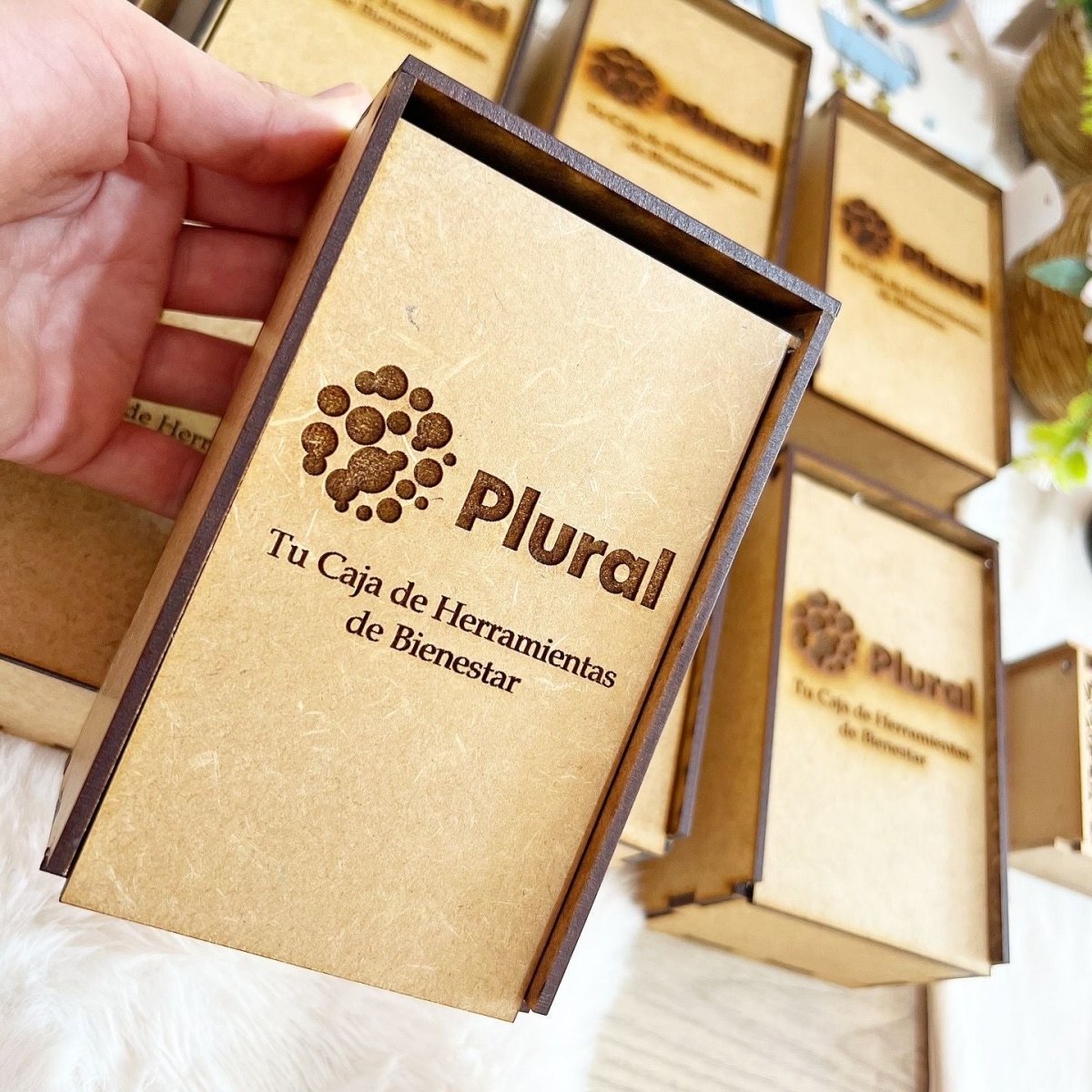 Caja madera personalizada con grabado - Felt Craft RD