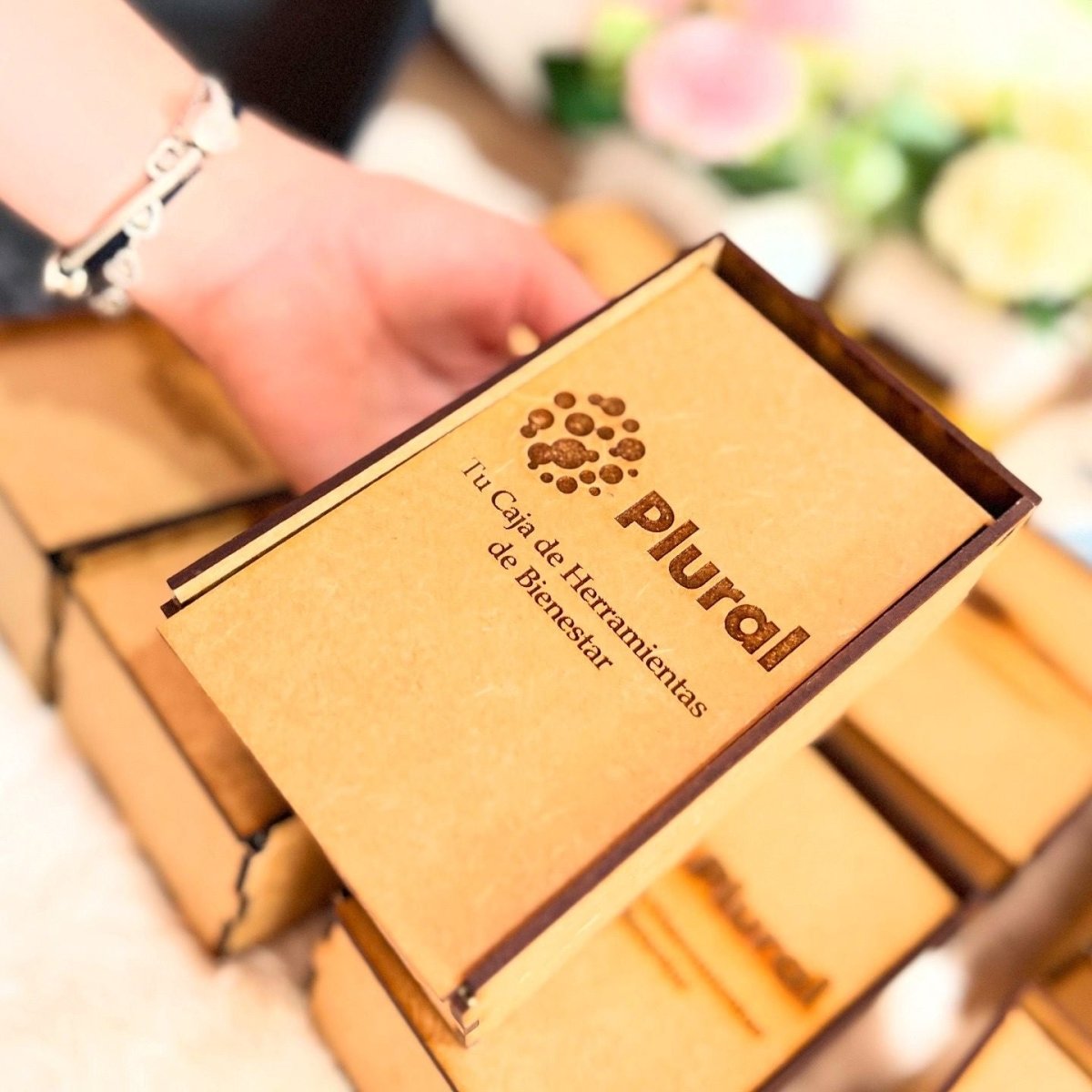 Caja madera personalizada con grabado - Felt Craft RD