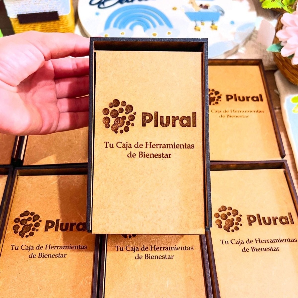 Caja madera personalizada con grabado - Felt Craft RD