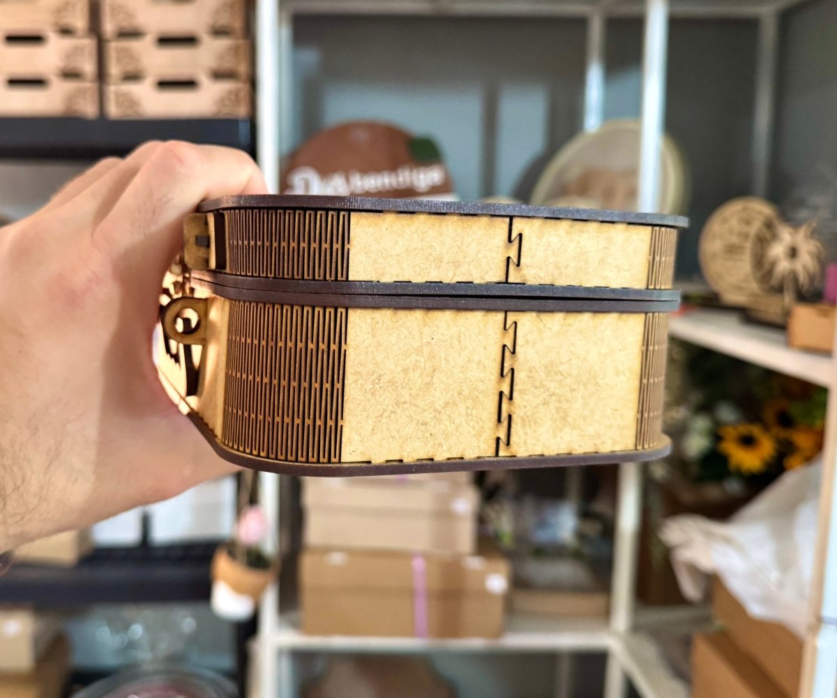 Caja madera tipo cofre personalizada - Felt Craft RD