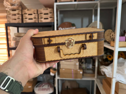 Caja madera tipo cofre personalizada - Felt Craft RD