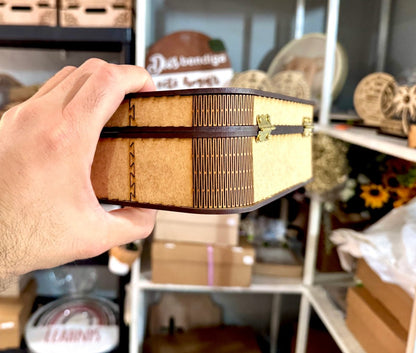 Caja madera tipo cofre personalizada - Felt Craft RD