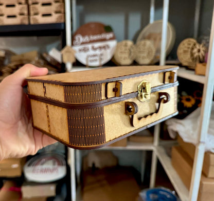 Caja madera tipo cofre personalizada - Felt Craft RD