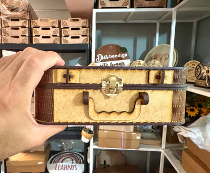 Caja madera tipo cofre personalizada - Felt Craft RD