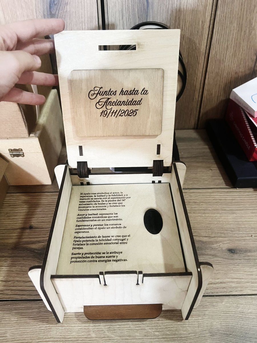 Caja matrimonio personalizada - Felt Craft RD