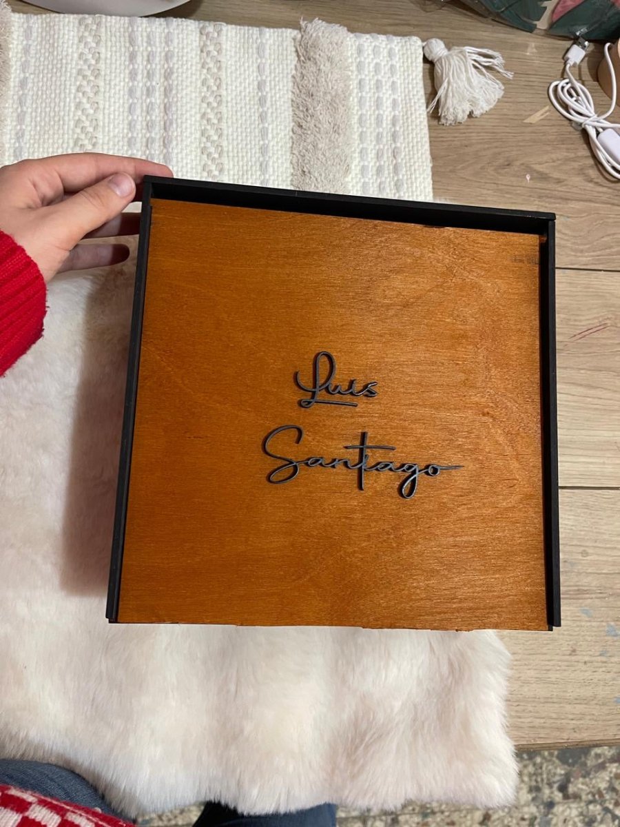 Caja novios bodas personalizadas - Felt Craft RD