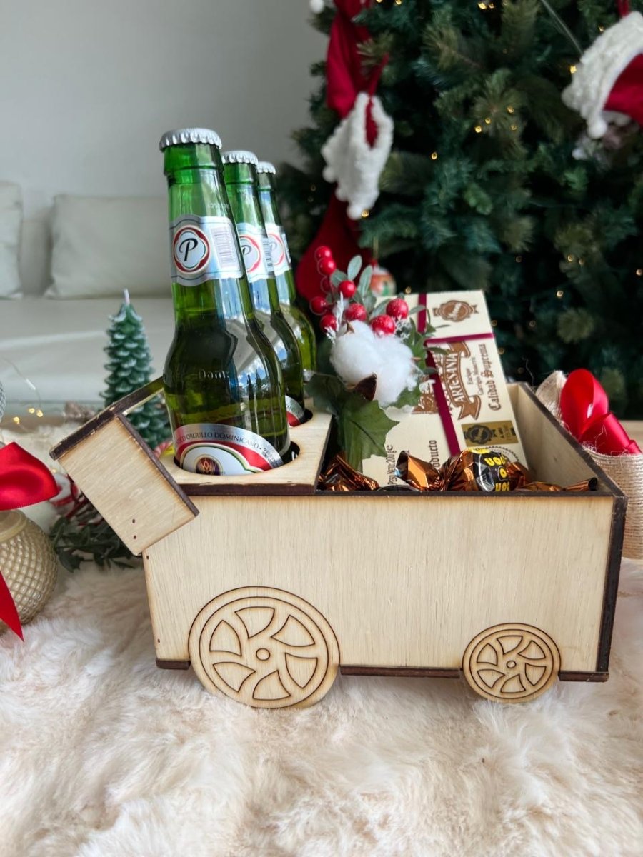 Caja para botellas souvenir navidad - Felt Craft RD