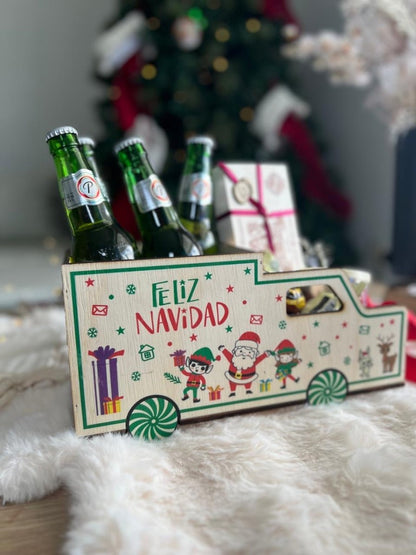 Caja para botellas souvenir navidad - Felt Craft RD