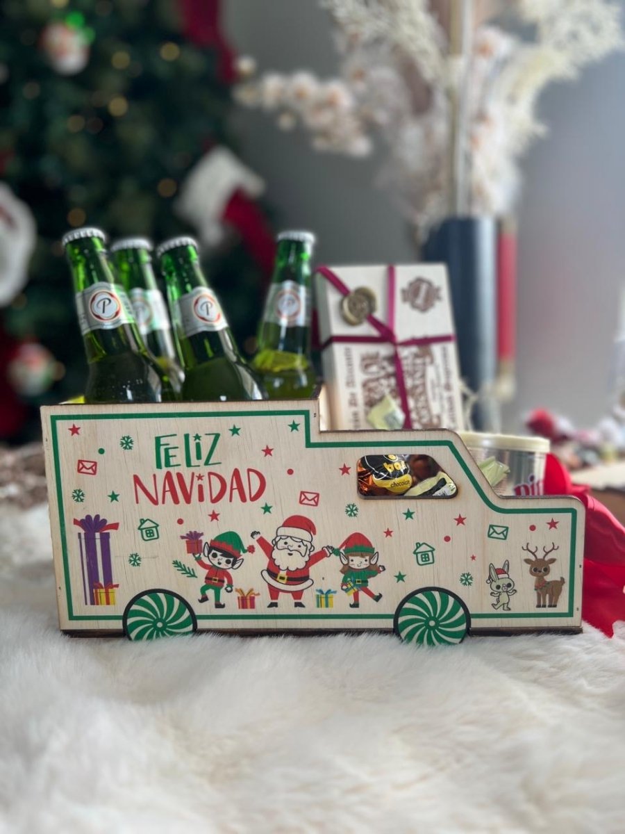 Caja para botellas souvenir navidad - Felt Craft RD