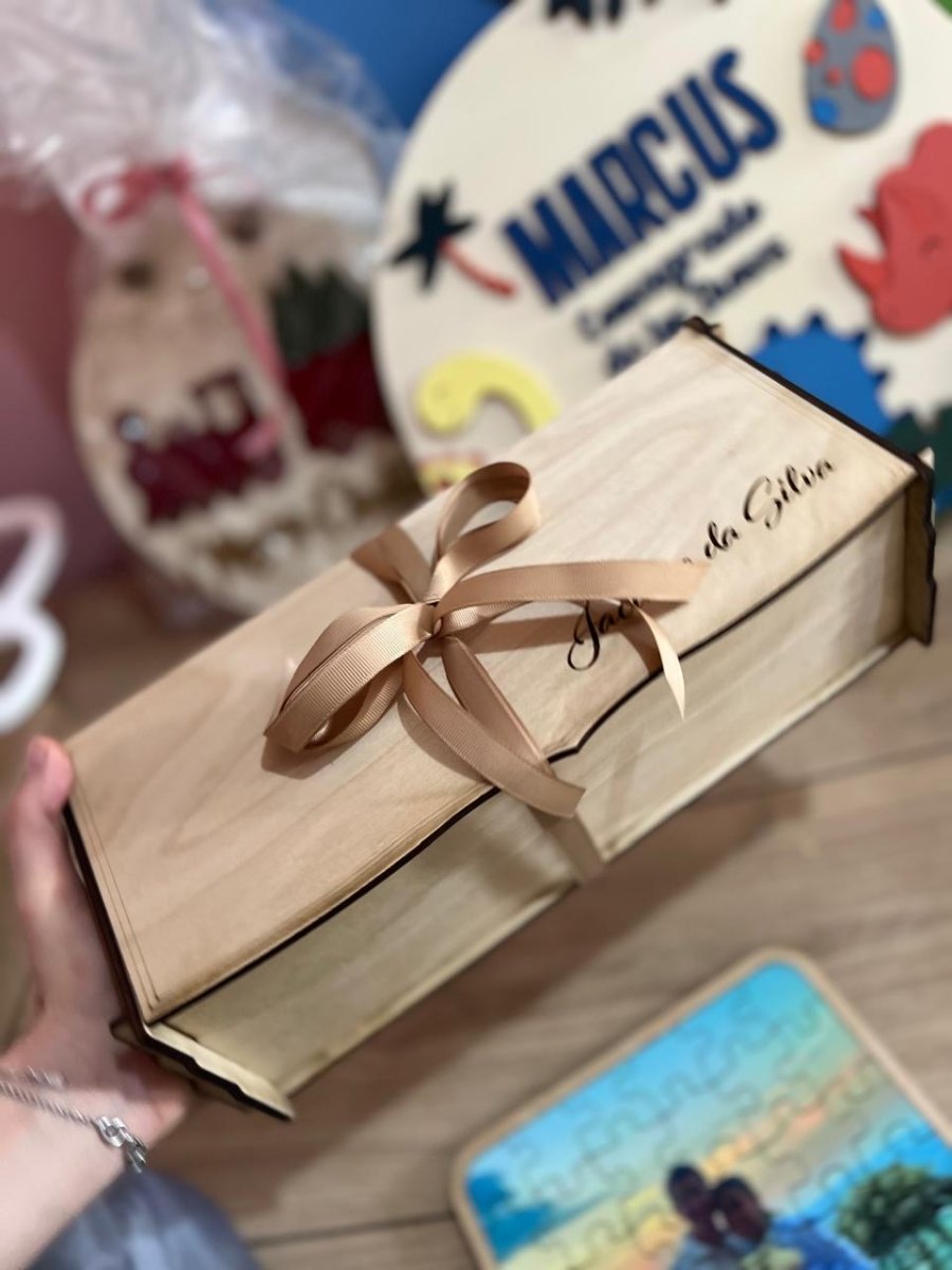 Caja de madera personalizada para chocolates, joyas o souvenirs – Feltcraft RD