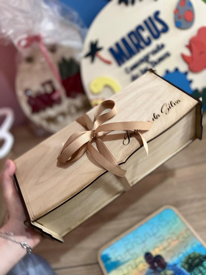 Caja de madera personalizada para chocolates, joyas o souvenirs – Feltcraft RD