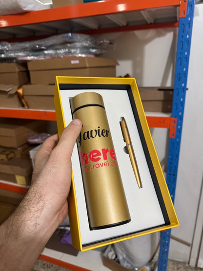 Caja regalo con termo y lapicero - Felt Craft RD