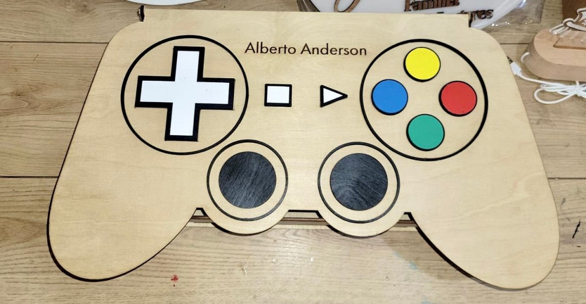 Caja regalo madera control nintendo - Felt Craft RD