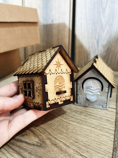 Caja tipo casita personalizada - Felt Craft RD