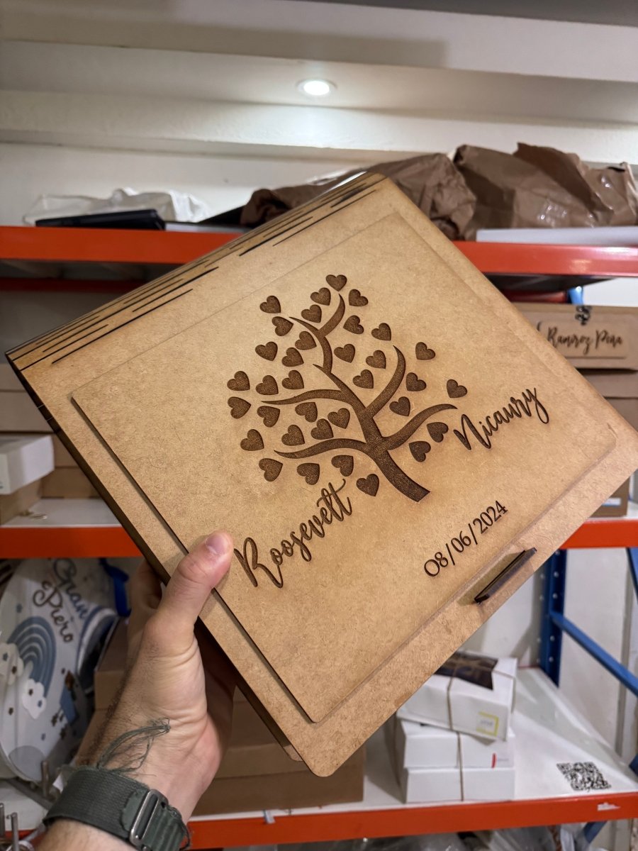 Cajas madera personalizada 12x12x5 - Felt Craft RD