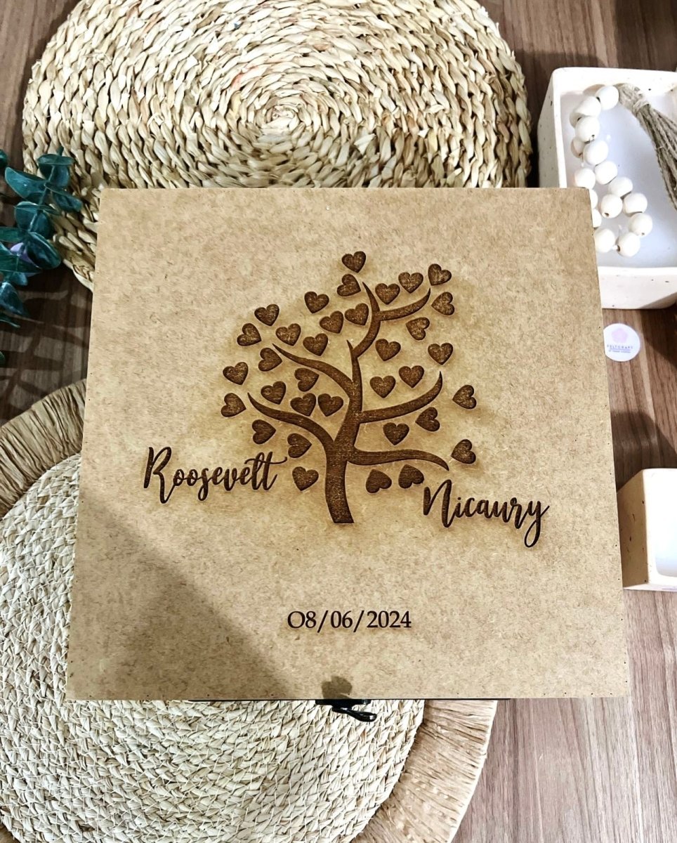 Cajas madera personalizada 12x12x5 - Felt Craft RD