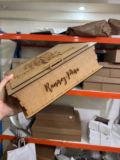 Cajas madera personalizada 12x12x5 - Felt Craft RD