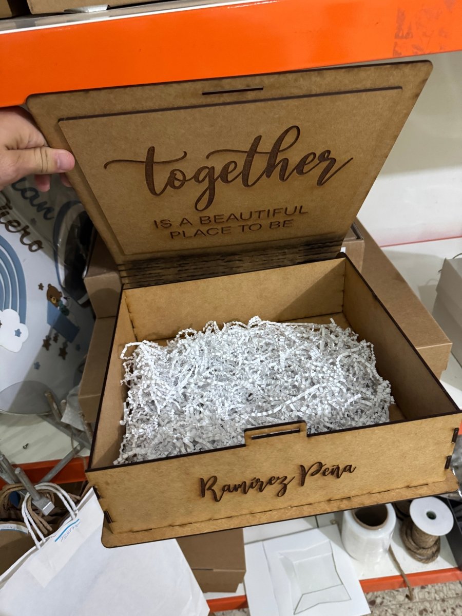 Cajas madera personalizada 12x12x5 - Felt Craft RD