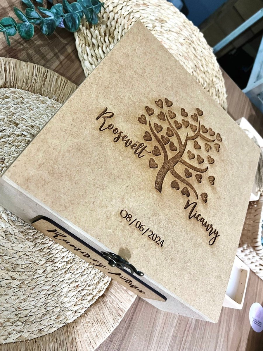 Cajas madera personalizada 12x12x5 - Felt Craft RD