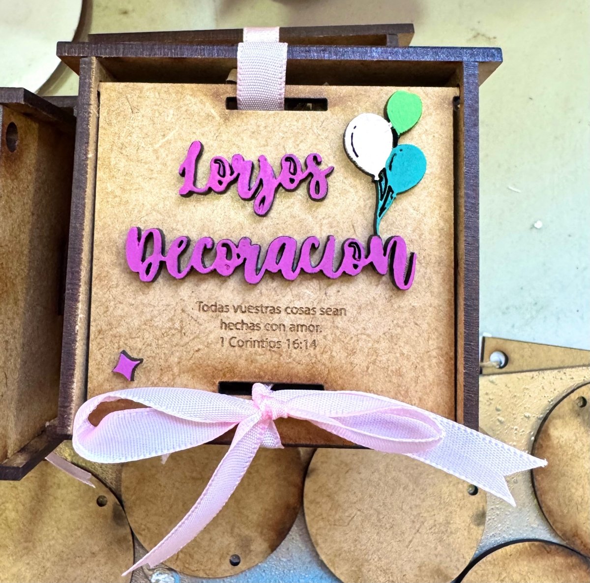 Cajas regalos madera personalizada - Felt Craft RD