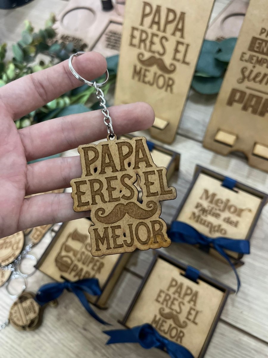 Cajita para regalo del día del padre personalizada de madera - Felt Craft RD