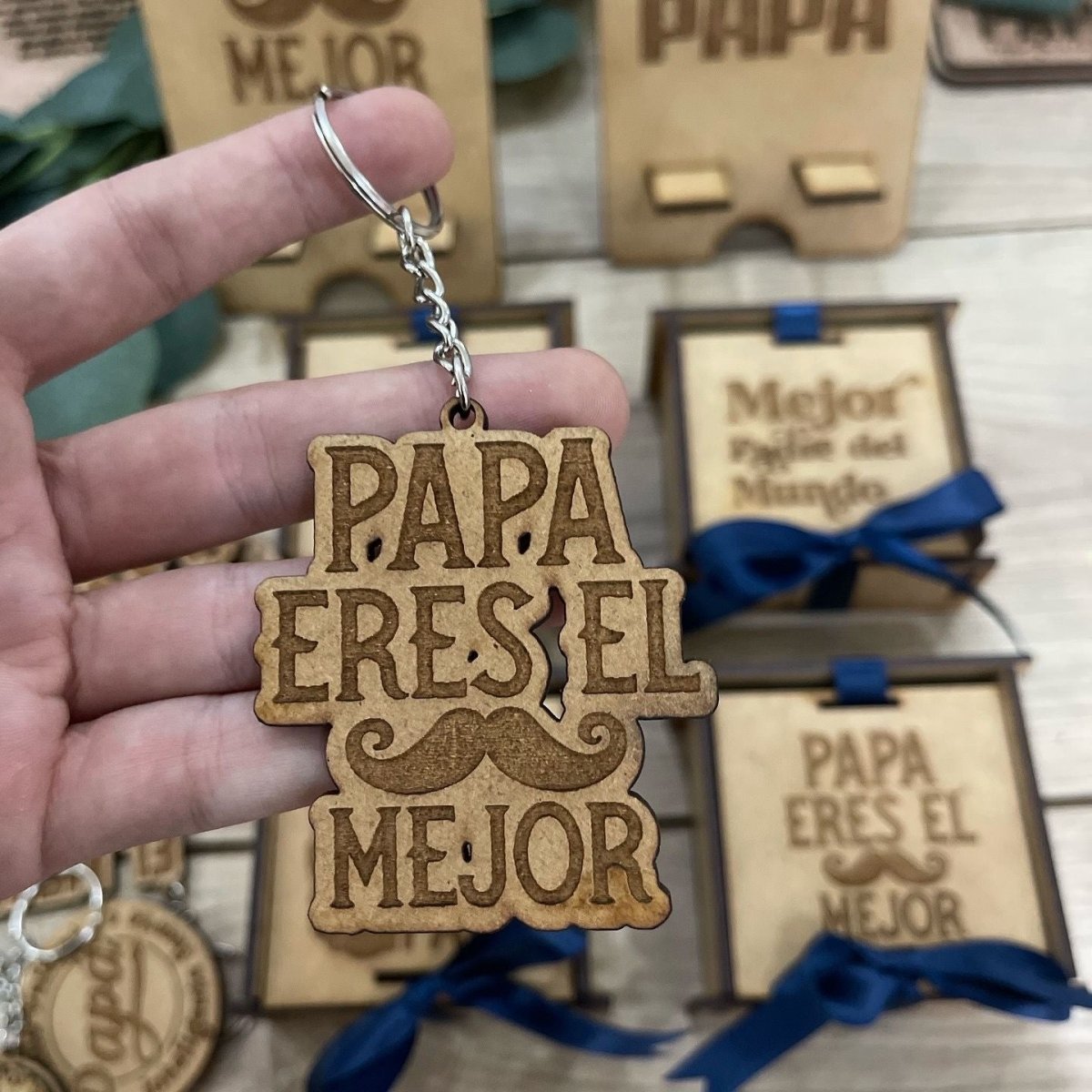 Cajita para regalo del día del padre personalizada de madera - Felt Craft RD