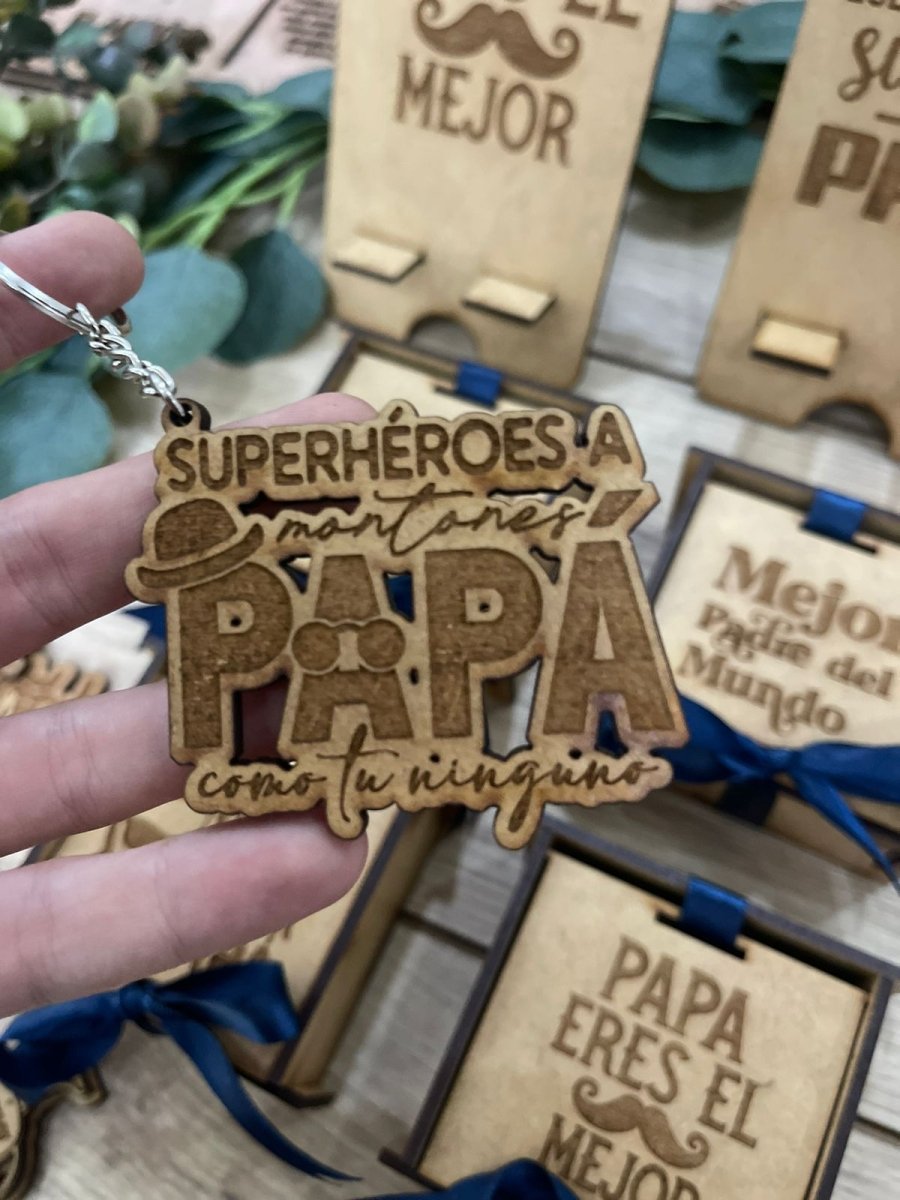 Cajita para regalo del día del padre personalizada de madera - Felt Craft RD