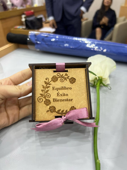 Cajita souvenir madera personalizada - Felt Craft RD