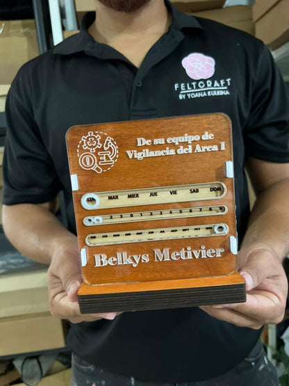 Calendario personalizado Acrilico - Felt Craft RD