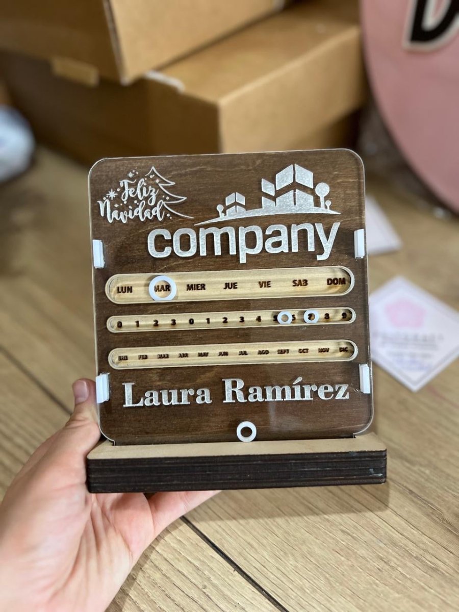 Calendario personalizado Acrilico - Felt Craft RD