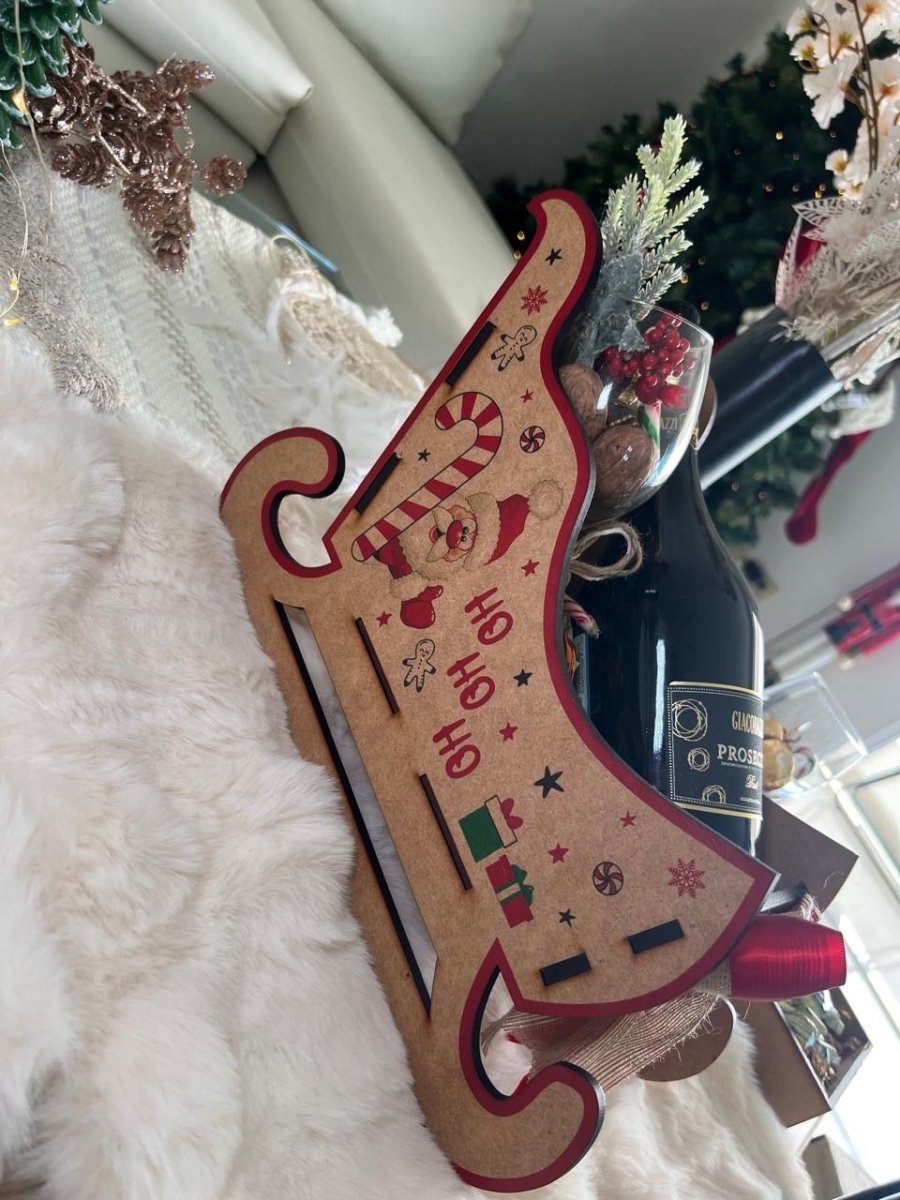 Canasta de Navidad grande con detalles festivos – Feltcraft RD