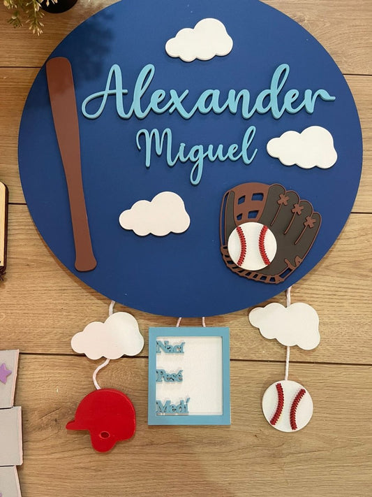 Caribbean Baseball League Nursery Decor Room - Felt Craft RD