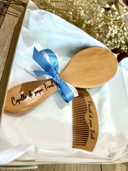 Cepillo promocional personalizado de madera para empresas y eventos en Santo Domingo - Felt Craft RD