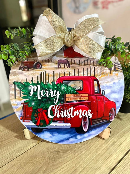 Christmas Printed Graphic Wall Decor - Felt Craft RD