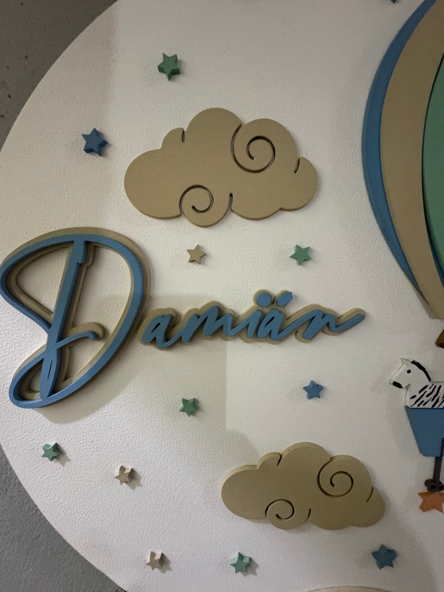 Colgante baby shower pared globo aeroestatico - Felt Craft RD