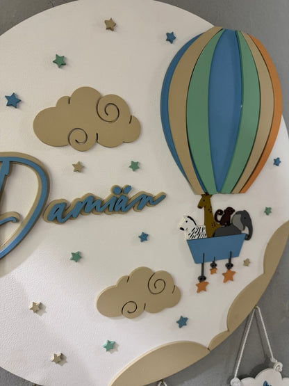 Colgante baby shower pared globo aeroestatico - Felt Craft RD