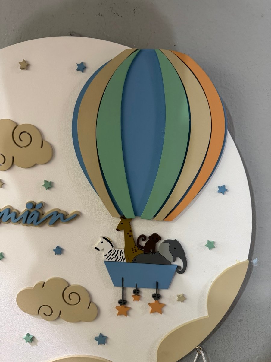Colgante baby shower pared globo aeroestatico - Felt Craft RD